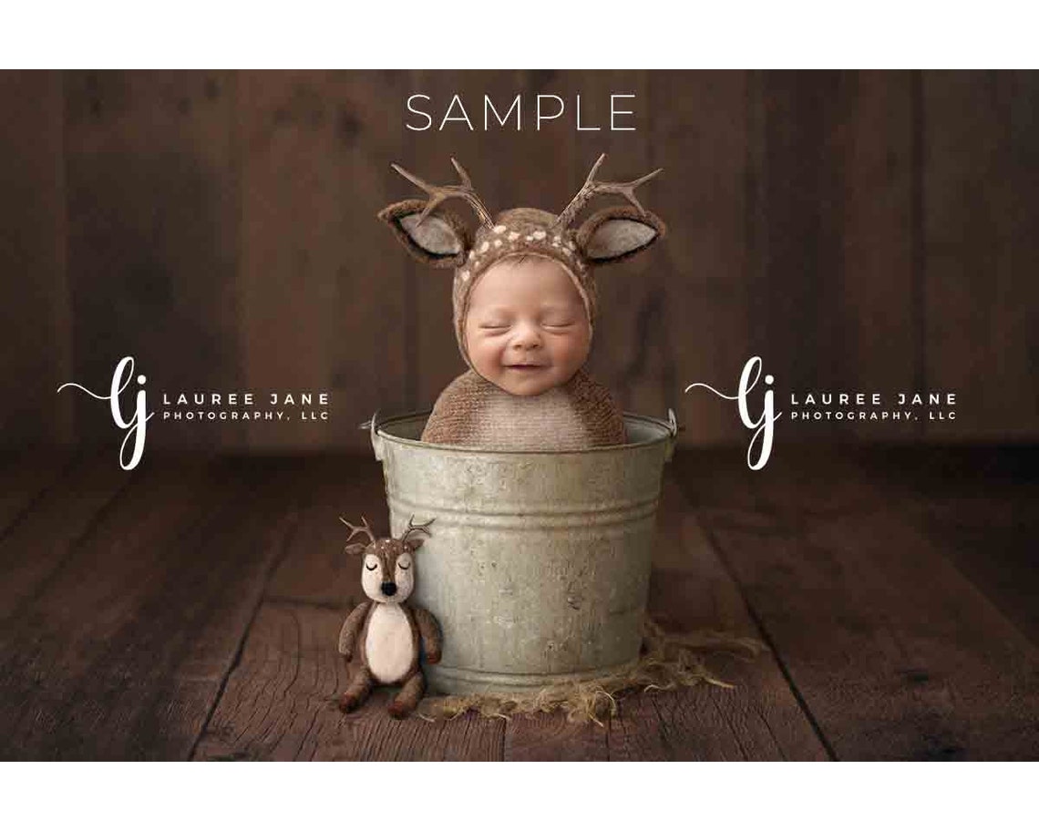 Newborn Digital Backdrop Buck Deer Bucket Fawn Deer Lovey Animal Unique ...