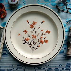 Vintage J&G Meakin England Campion Trend Oven To Tableware Floral Design Dinner plate