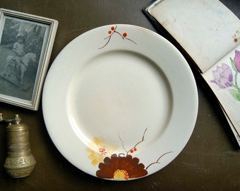 Lot De 6 Assiettes à Desserts Anciennes The Hunter By Myott - Céramique Bleue