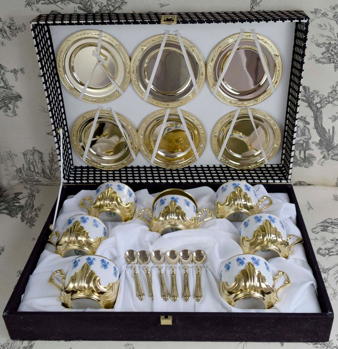 Vintage Set of 6 Kahla Made in Germany Porcelain Cups With - Etsy