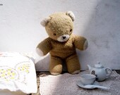 RESERVED TO JOE. Vintage Chad Valley Chiltern Hygienic Toys Made in England Well Loved 36 cm/14.2 inches tall Teddy Bear