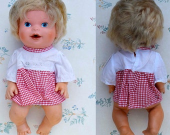 1978 Vintage G.M.F.G.I Rubber Baby Doll from Hong Kong – With Outfit