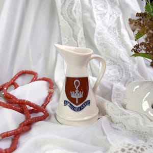 Vintage &#39;Beaulieu Abbey&#39; Tiny China Souvenir Pitcher