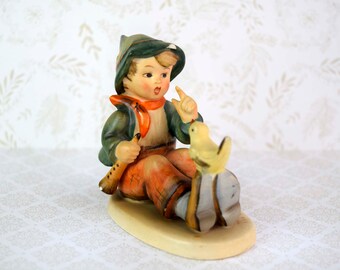 Vintage Goebel M J Hummel Germany 63 "Singing Lesson" Small Boy Figurine