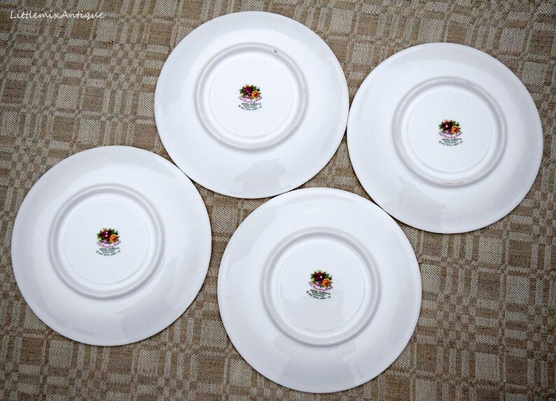 Vintage 1962 Royal Albert Ltd Bone China England Old Country Roses 1 SaucerTea Plate 4 Available Retro English Royal Albert Pretty China