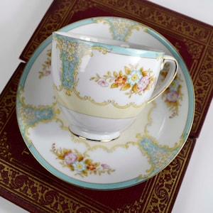 Vintage Noritake Made in Japan Pretty China Cup with Matching Saucer