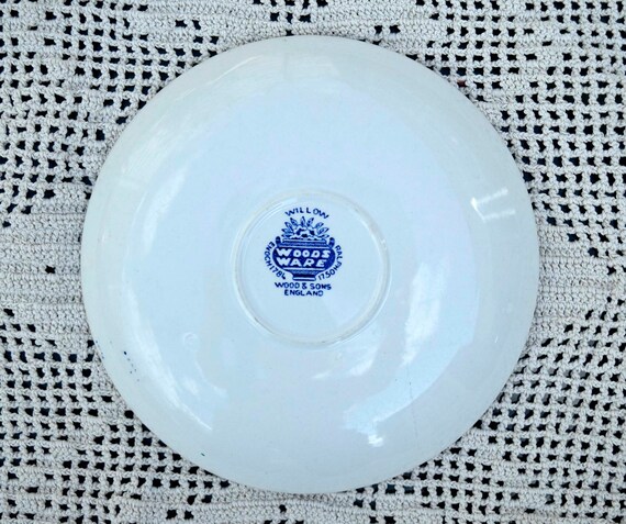 wood＆sons ウッド＆ソンズ ブルーウィロー WOOD & SONS ブルーウィロープレート ENGLAND - メルカリ