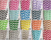 HUGE SALE! 50 Paper Straws Pick Your Colors Mason Jar Straws Striped Gold Silver Pink Paper Straws Chevron Straws, Rustic Wedding Straws