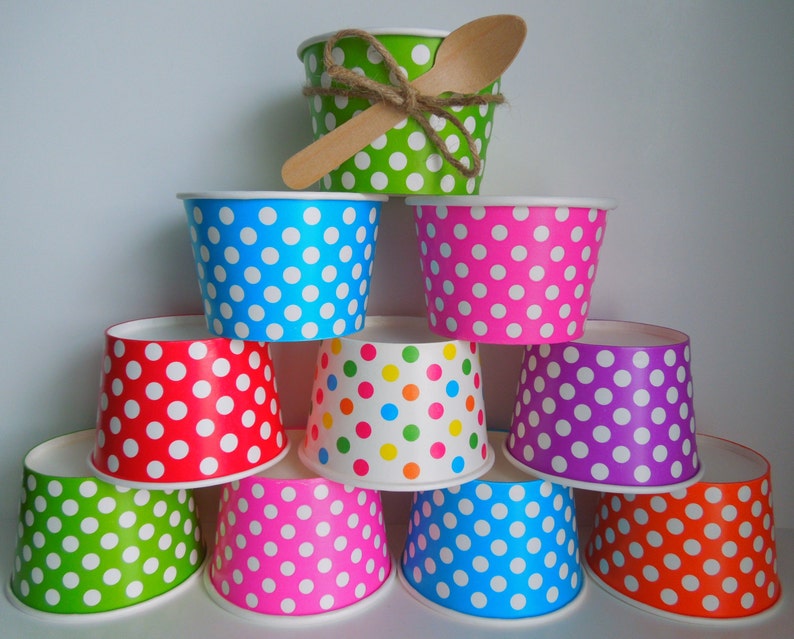 15 DOME LIDS for 8oz Ice Cream Cups Clear Yogurt Cup Lids Etsy