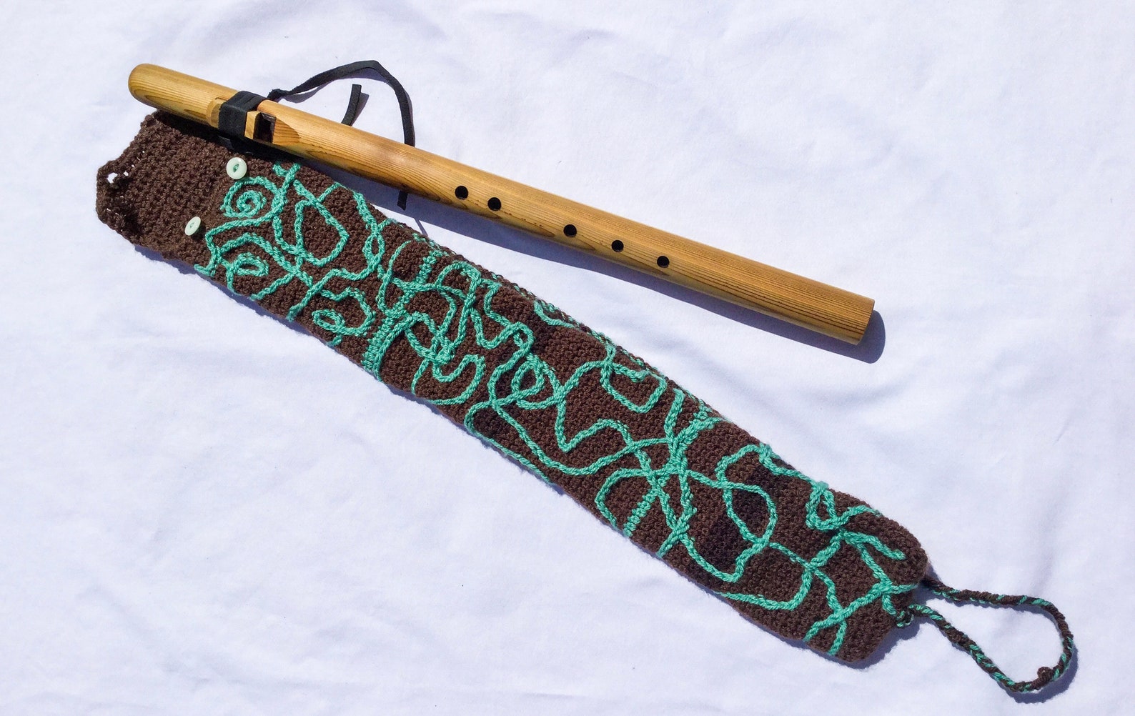Wood flute bag. Flute bag. Flute cover. Alto recorder bag. Etsy