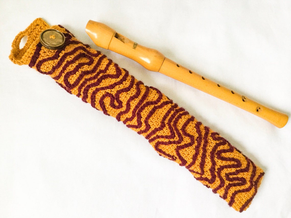 Brown Recorder Bag Flute Gig Bag Music Bag for Flutes and Etsy