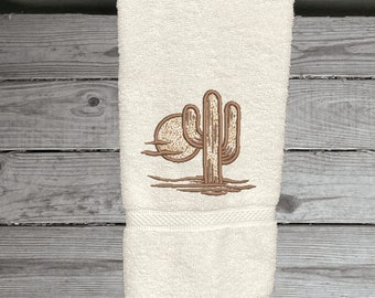 Southwest Hand Towel, Embroidered Gift Southwest Design Western Decor, Country Farmhouse Decor, New Couple Wedding Gift