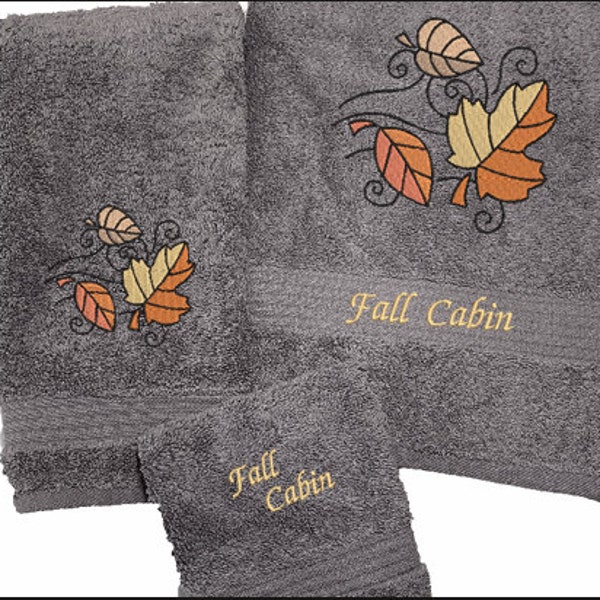Fall Bath Towel Etsy