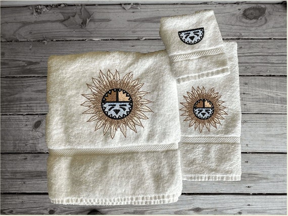 Monogrammed Bathroom Hand Towels  Luxury Decorative Bath Towels