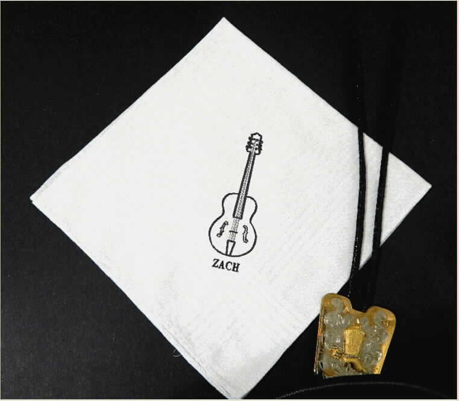 Men's Handkerchief Personalized Embroidered Gift for Band Etsy