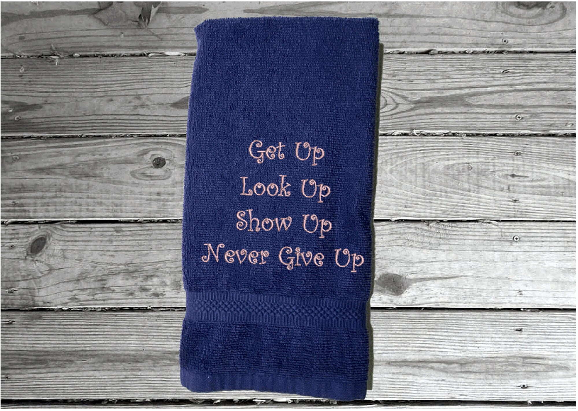 Bathroom Towel Cute Saying Embroidered Design Hand Towel Etsy