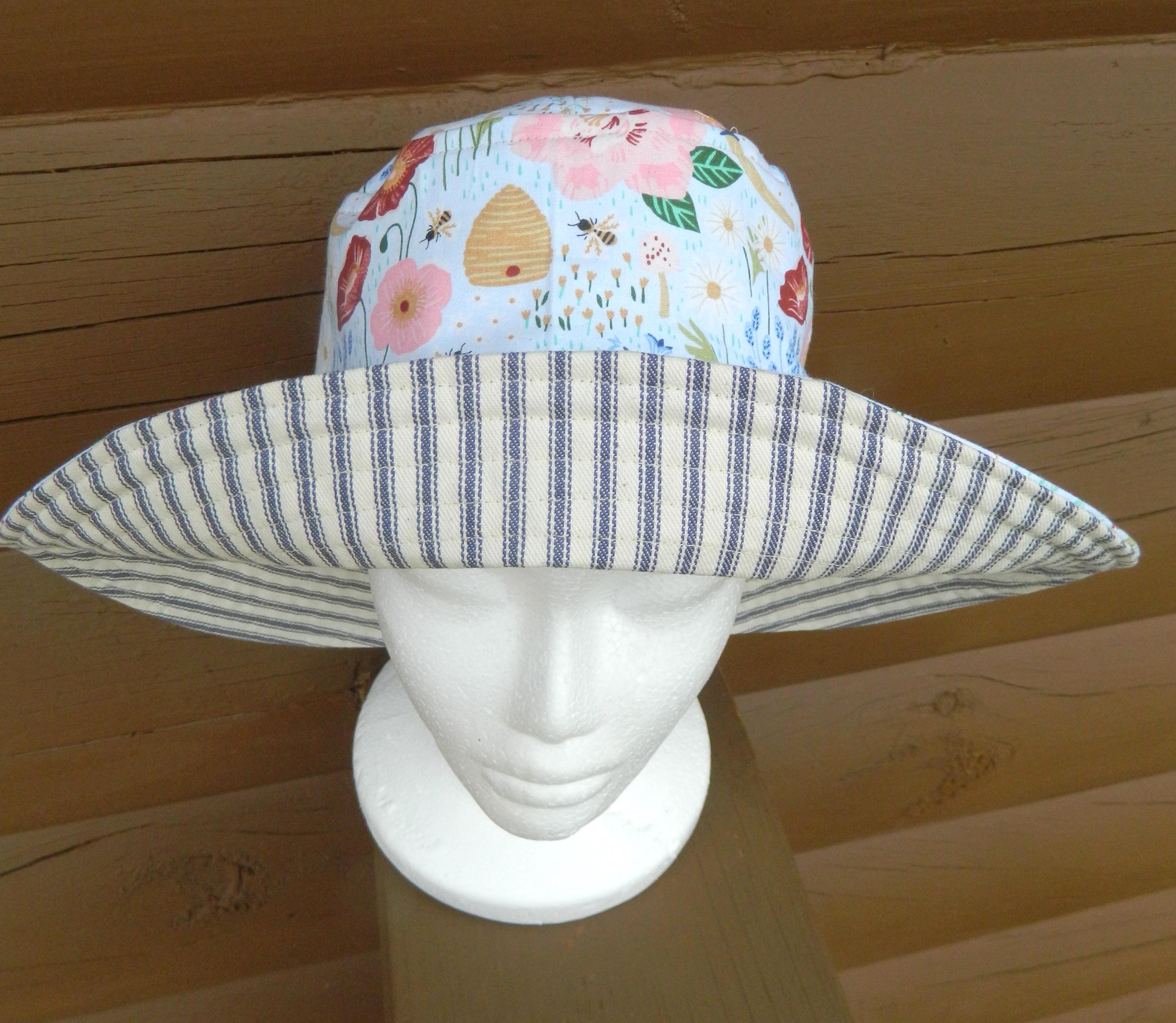 Floral Cotton Bucket Hat: Lightweight Travel Beach Hat - Etsy display picture 1
