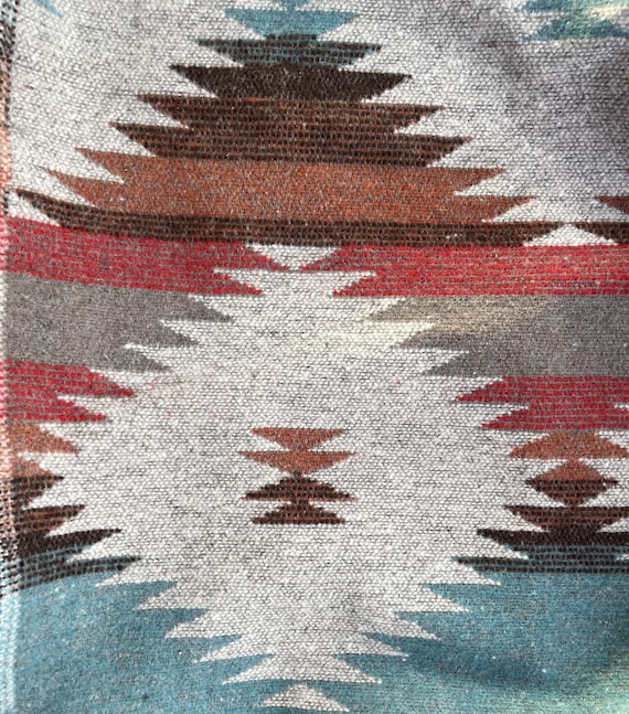 Southwestern Wool Medium Weight Fabric Jacquard Aztec Western Fabric