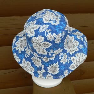 Women&#39;s Spring Summer Floral Bucket Hat for Women Cotton Bucket Hat Lightweight Travel Hat Packable Beach Hat