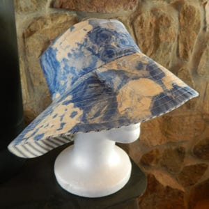 Women&#39;s Spring Summer Floral Bucket Hat for Women Cotton Bucket Hat Lightweight Travel Hat Packable Beach Hat