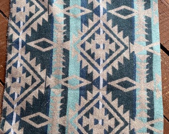 Southwestern Wool Medium Weight Fabric Jacquard Aztec Western Fabric