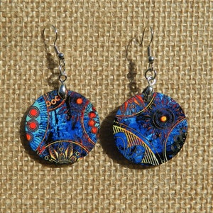 Abstract Art Earrings  Boho Earrings Dangle Earrings