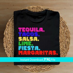 Tacos and Tequila Png, Cinco De Mayo, Png Files for sublimation, Png Design, Png, May 5th Png, Fiesta Png