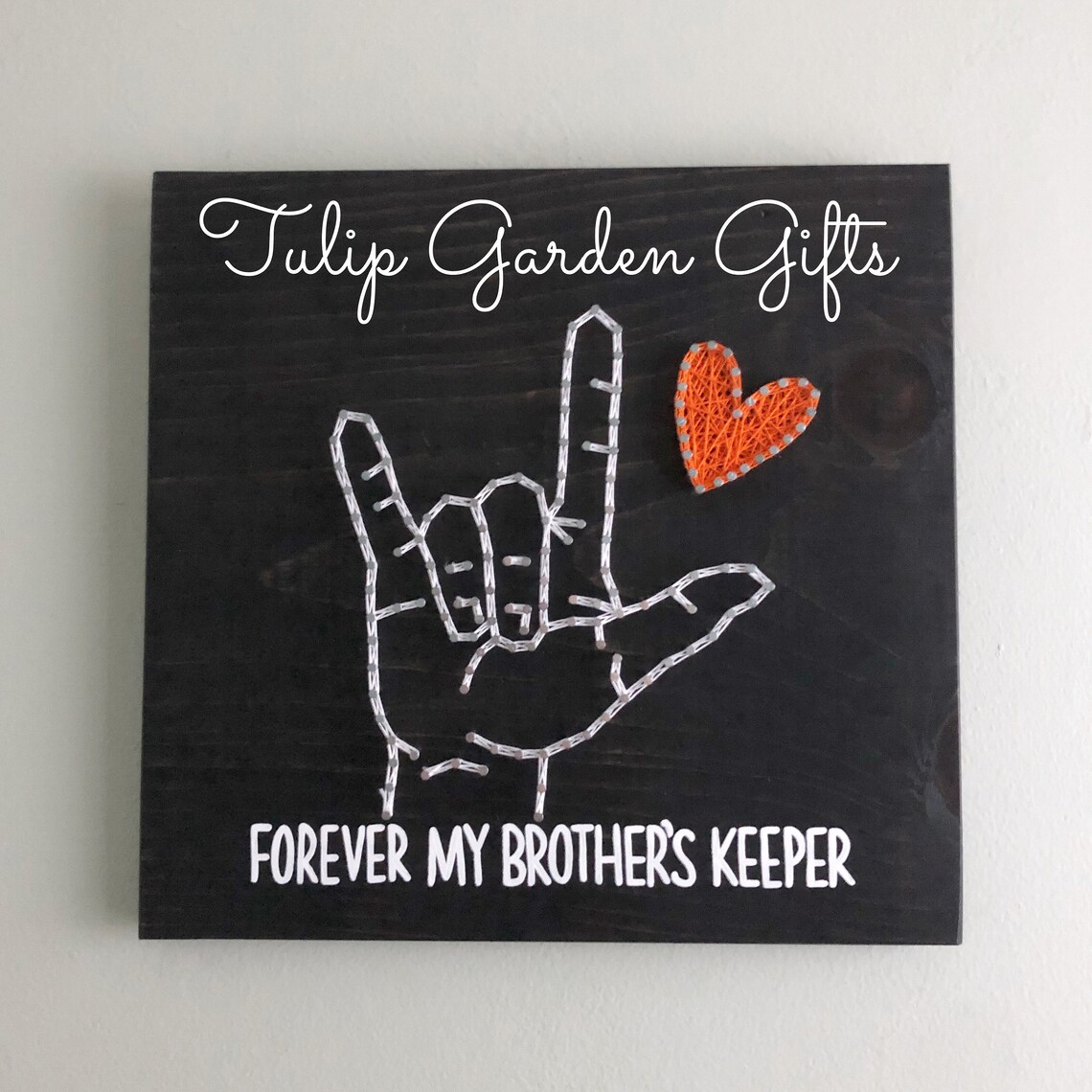 ASL String Art American Sign Language String Art ASL Decor Etsy