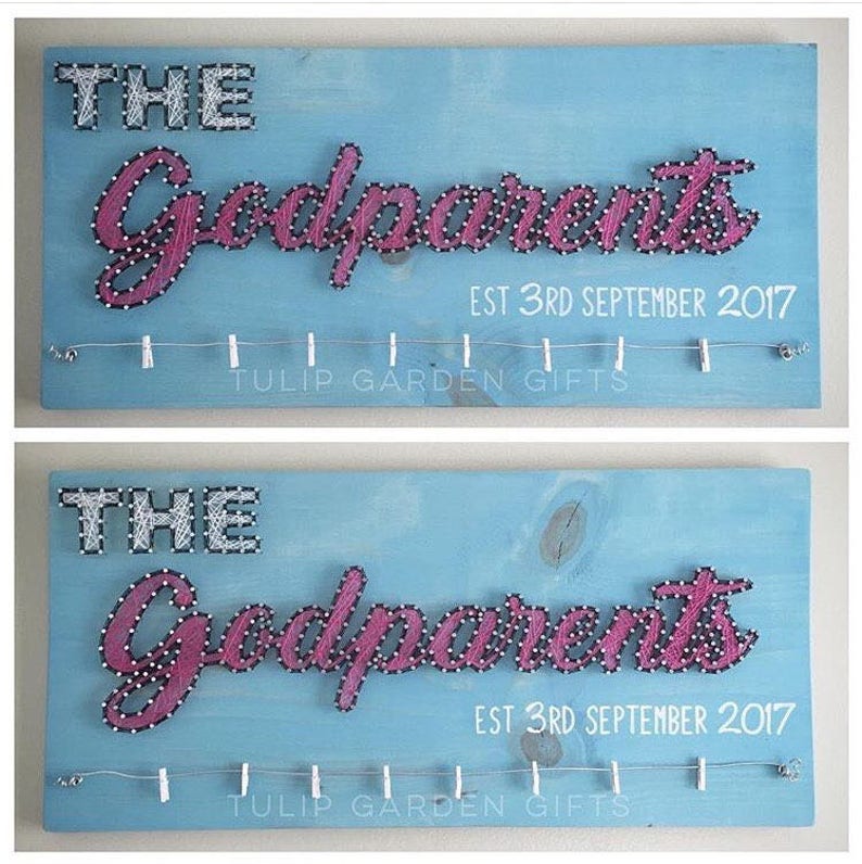 String Art Name Wall Hanging with Photo Hanging Display Wire Etsy