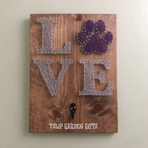 Love Pawprint String Art Paw Print String Art Pet String - Etsy