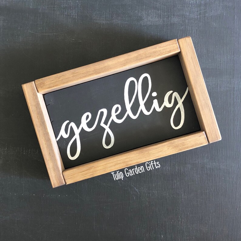 Framed Wooden Word Signs, Hand-Painted Word Sign, Farmhouse Signs, Box Frame Sign, Calligraphy Sign, Grateful Sign, Hello Sign, Home Sign image 4