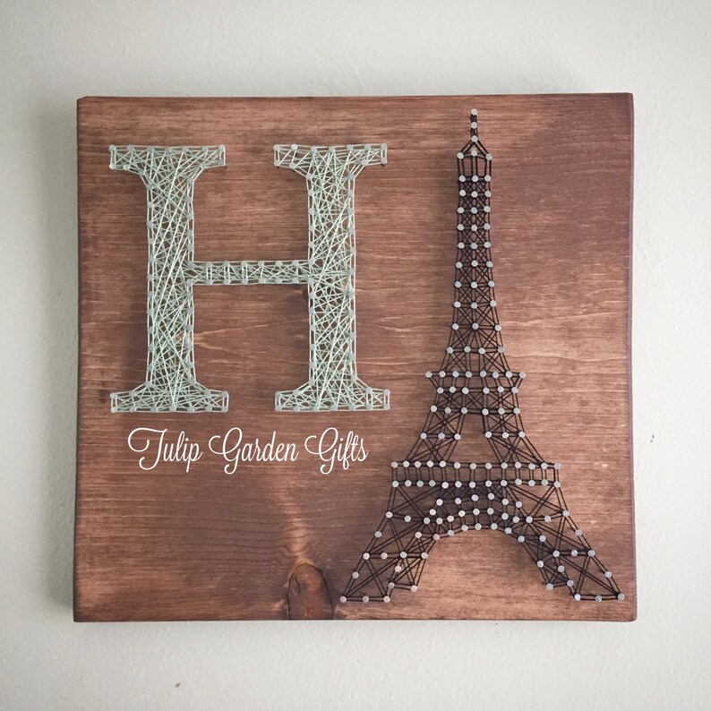 Eiffel Tower String Art Paris String Art String Art Etsy