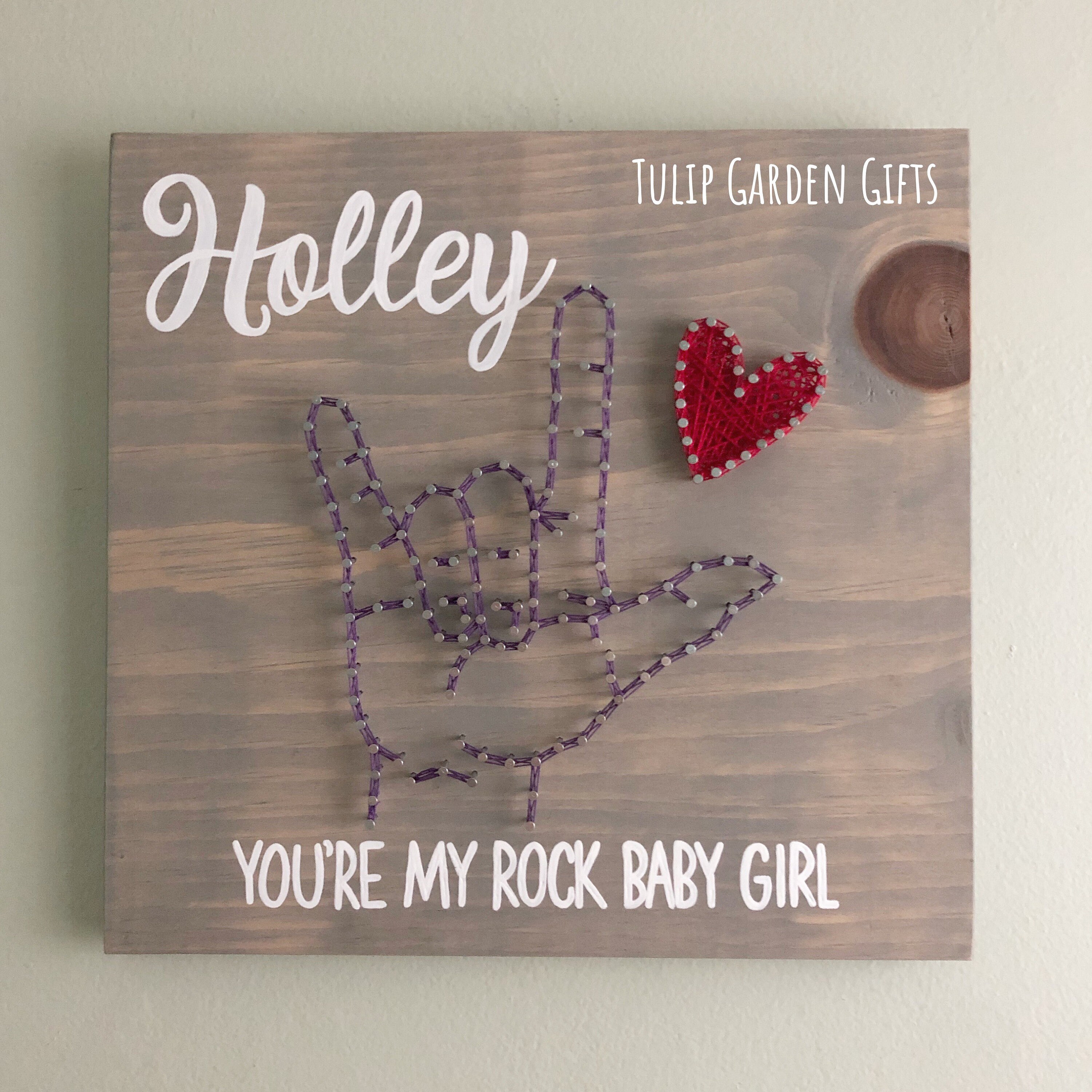 ASL String Art American Sign Language String Art ASL Decor Etsy