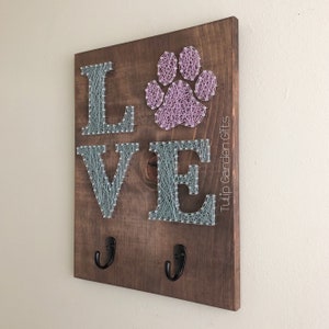 Love Pawprint String Art Paw Print String Art Pet String - Etsy