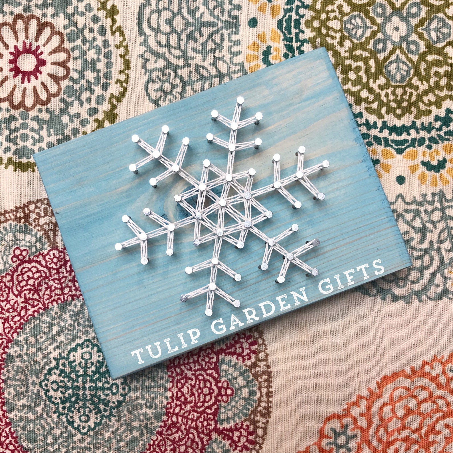 Snowflake String Art String Art Snowflake Snowflake Decor Etsy