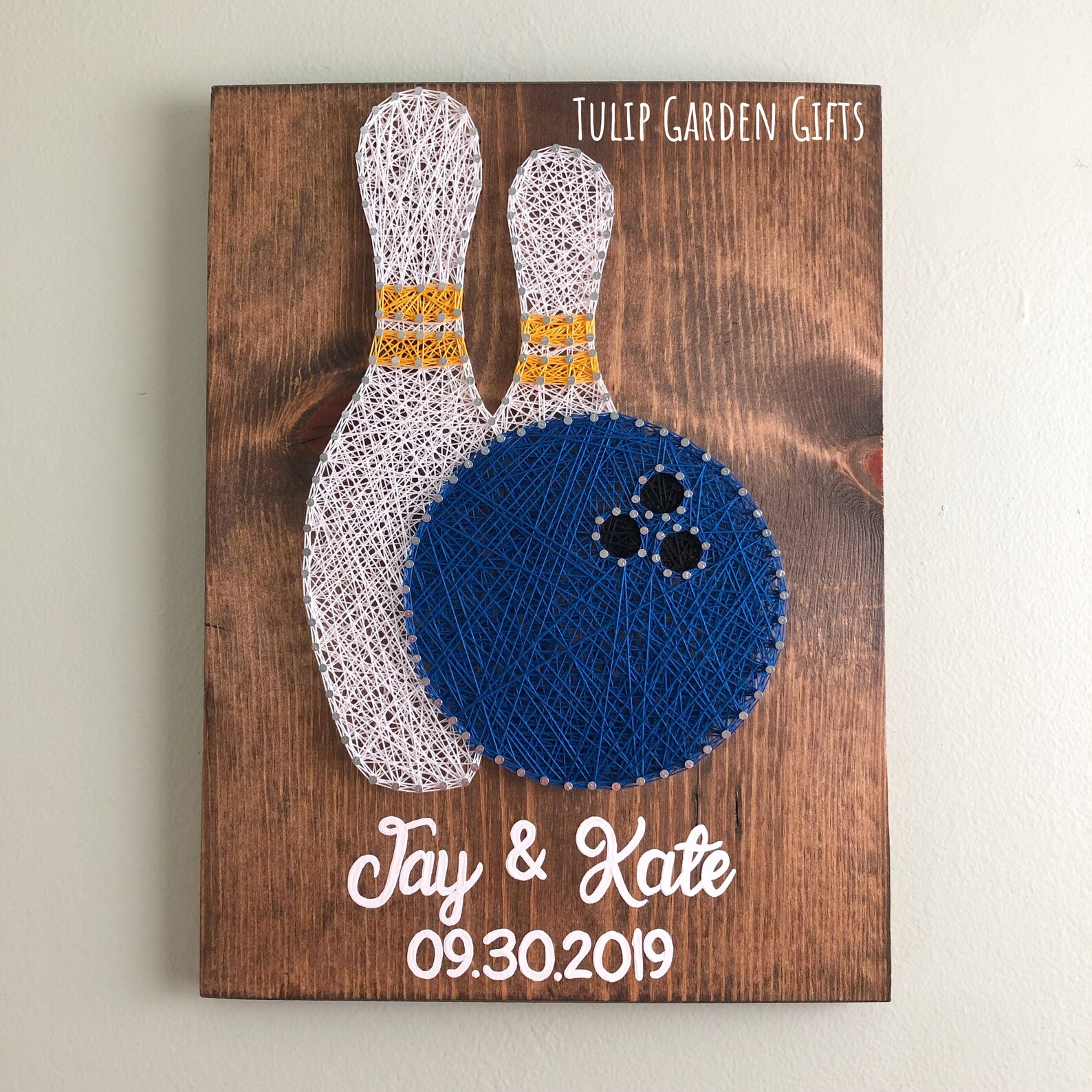 Bowling String Art Bowling Pins String Art Bowling Alley Etsy