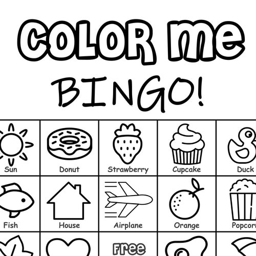 Bingo Cards 200 Cards 2 per Page Pdf Download Colorful - Etsy