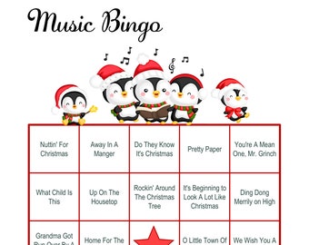 Christmas Music Bingo Download Christmas Music Bingo Download