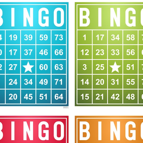 Bingo Cards 200 Cards 1 per Page Instant Pdf Download - Etsy