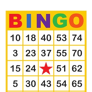 1000 Bingo Cards Pdf Download 1 2 and 4 per Page Instant - Etsy