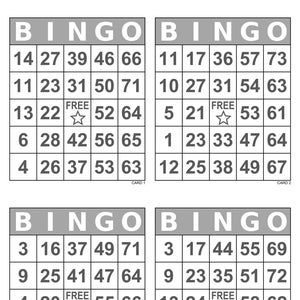 Bingo Cards - Etsy