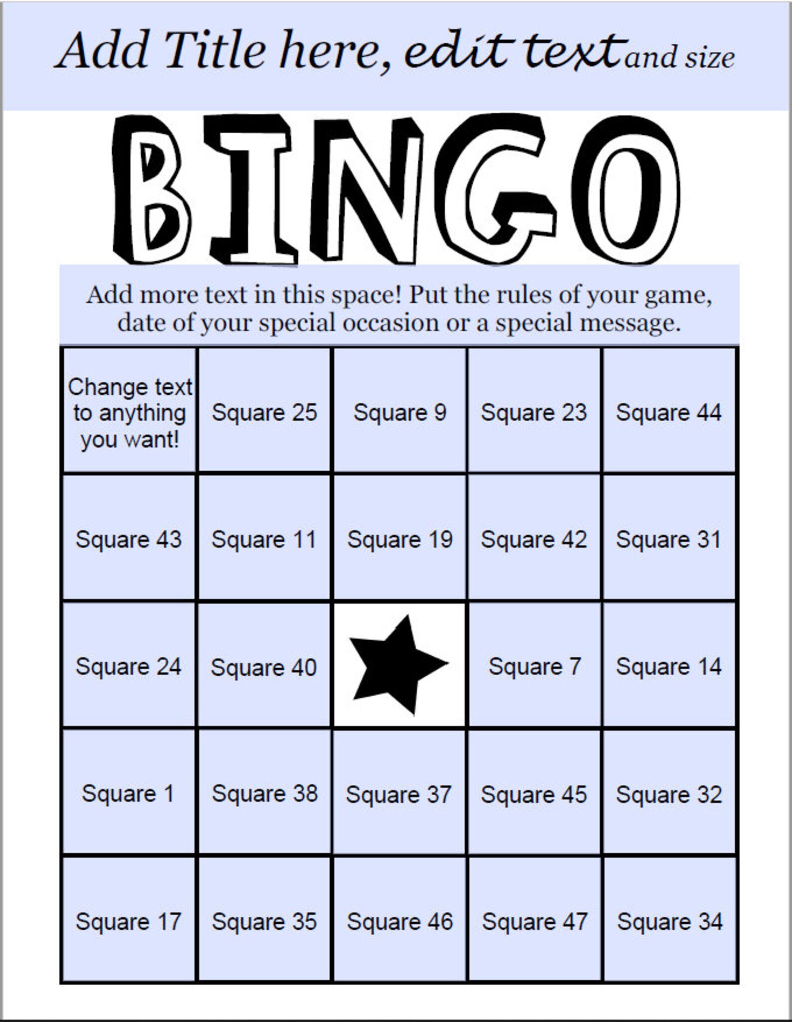 Bingo Card Maker makes 100 custom bingo cards 48 call items Etsy