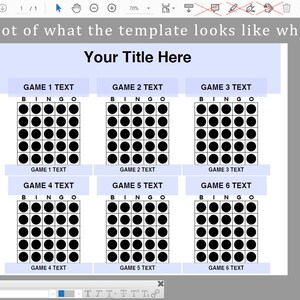 Editable Bingo Pattern Program Flyer, Easily Create Your Own 6 Game ...