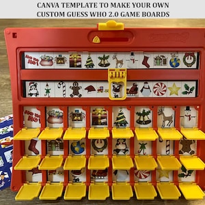 Make Custom Boards for Guess Who 2.0 using my Canva template, Canva is an easy to use free online graphic design platform