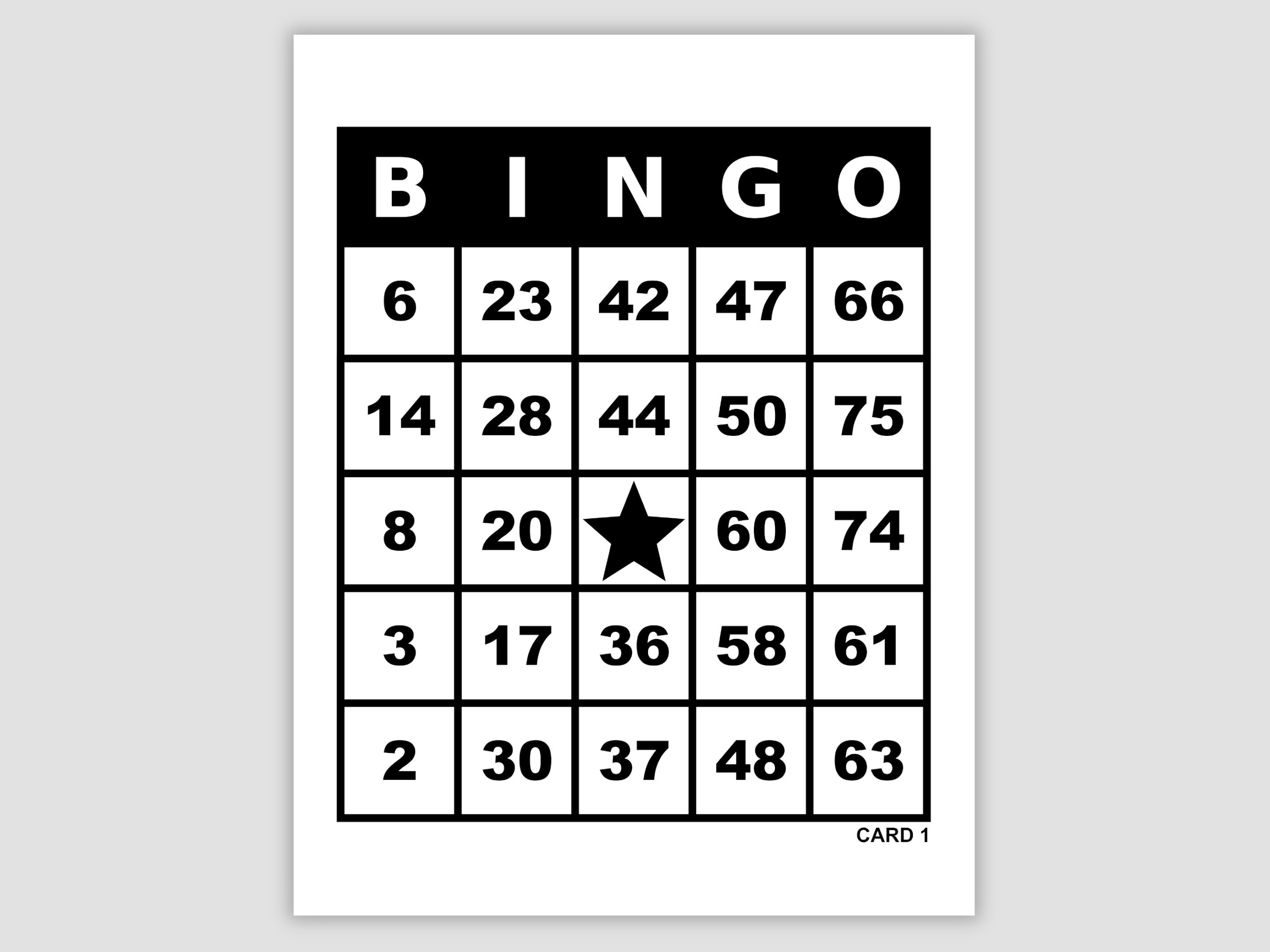 600 Bingo Cards Pdf Download, 1, 2, and 4 per Page, Instant
