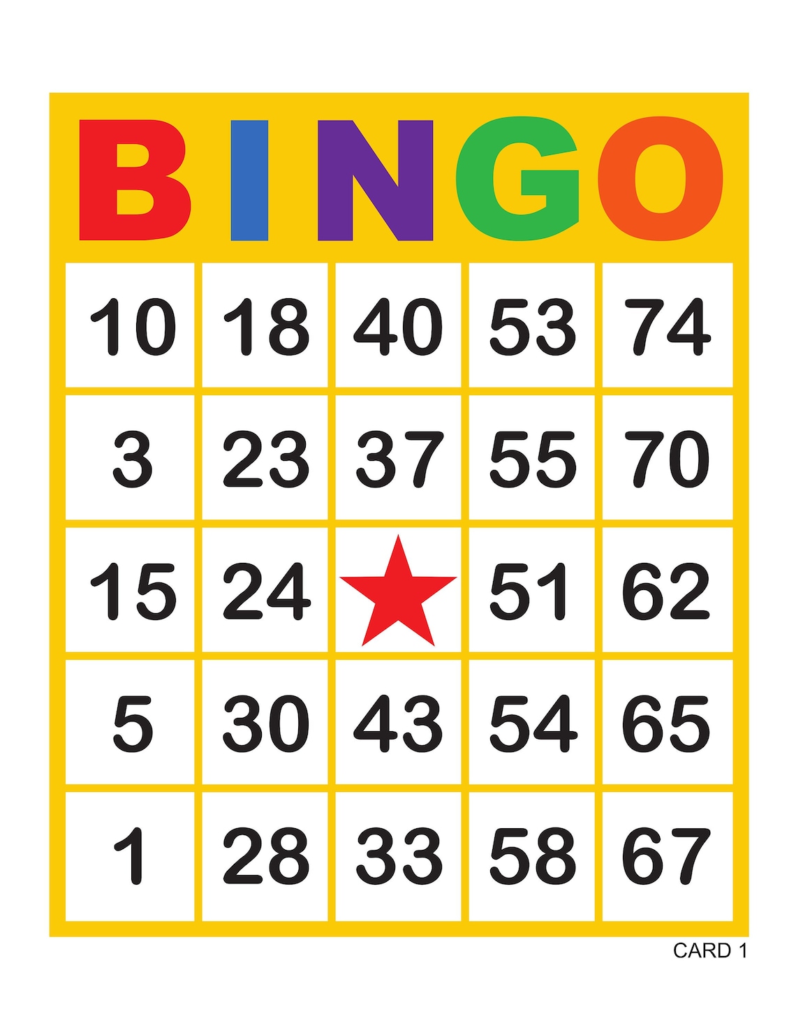 1000 Bingo Cards Pdf Download 1 2 And 4 Per Page Instant Etsy