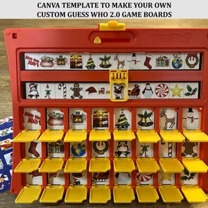 Make Custom Boards for Guess Who 2.0 using my Canva templates, Canva is an easy to use free online graphic design platform
