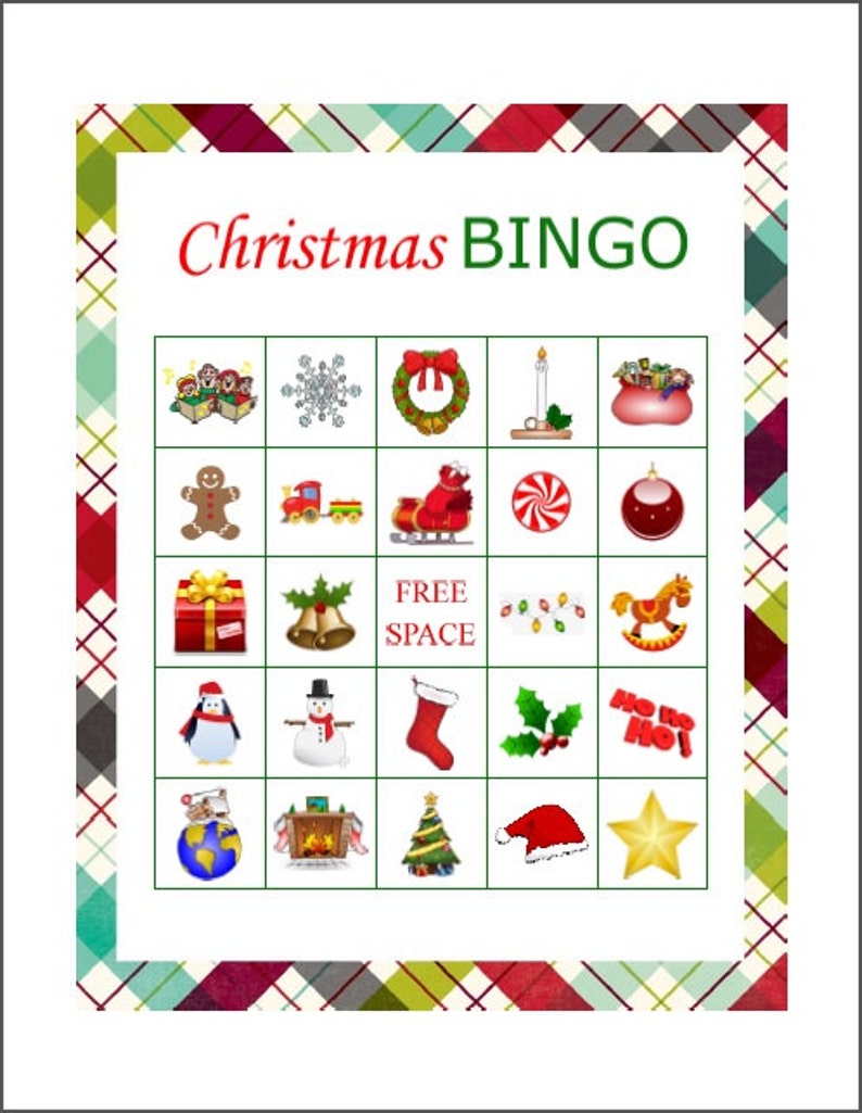 50 Printable Christmas Bingo Cards Free
