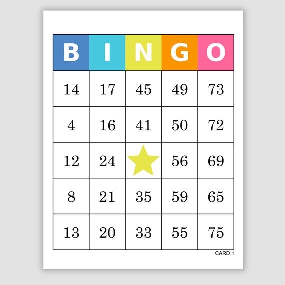 Ring Bomb Party Bingo Card