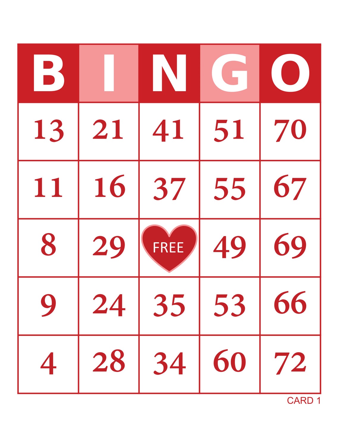 1000 Valentines Day Bingo Cards Pdf Download 1 2 4 per - Etsy